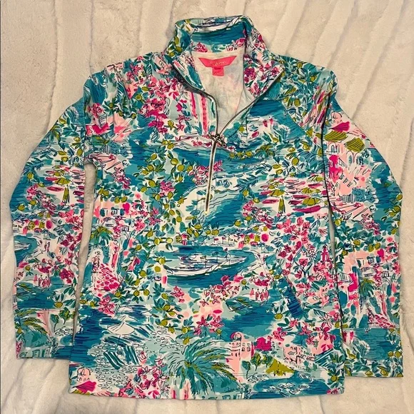 🦄HTF Lilly Pulitzer Skipper Popovers half-zip set of 7!!! 5XS+2S like new & NWT - Picture 9 of 11